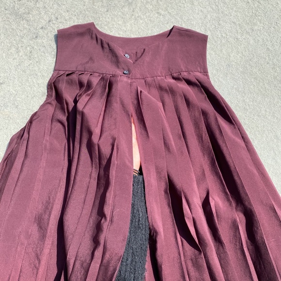 All Saints Blouse.  Burgundy.  Size 2 - Picture 4 of 4
